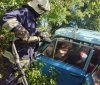  ДТП на автошляху Любар-Хмільник: рятувальники визволили 75-річного водія після зіткнення з деревом