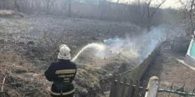Рятувальники Вінниччини ліквідували дев'ять пожеж сухої трави та чагарників за добу