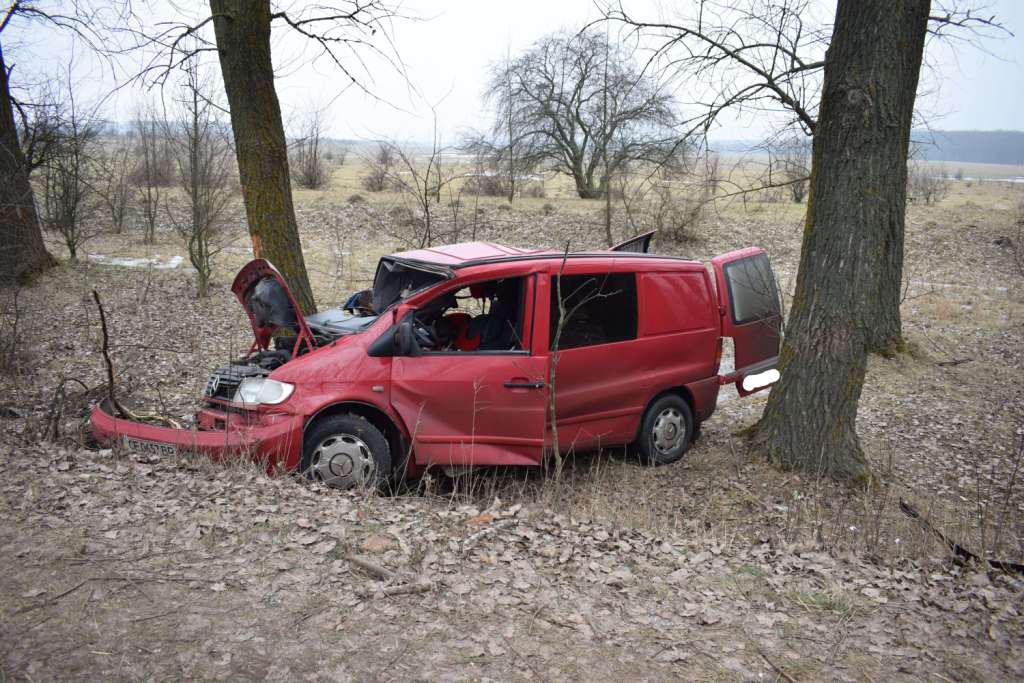 На Вінниччині "Мерседес" врізався в дерево: одна людина загинула, двох - травмовано