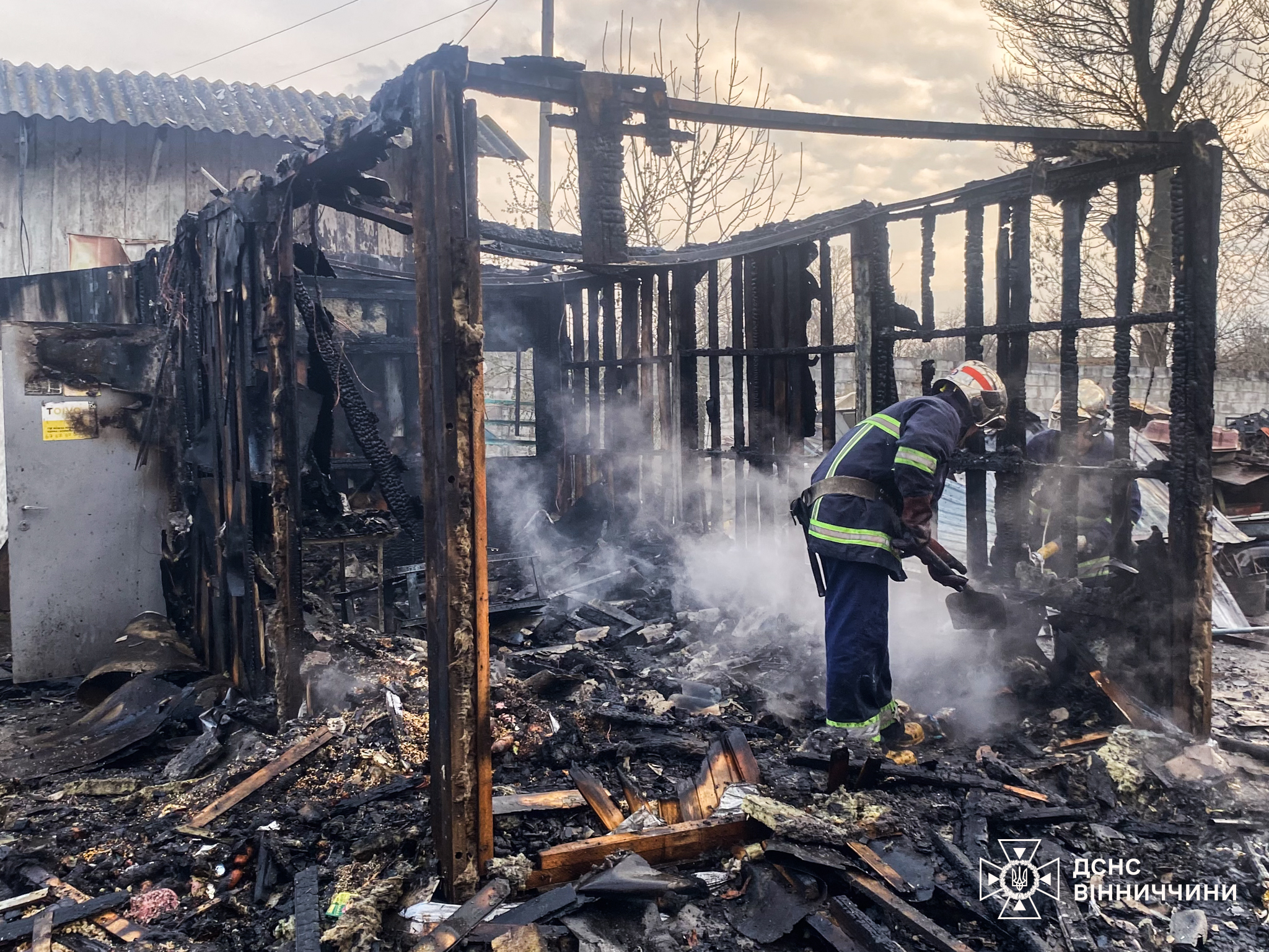 Пожежі на Вінниччині - горів сухостій, магазин та авто