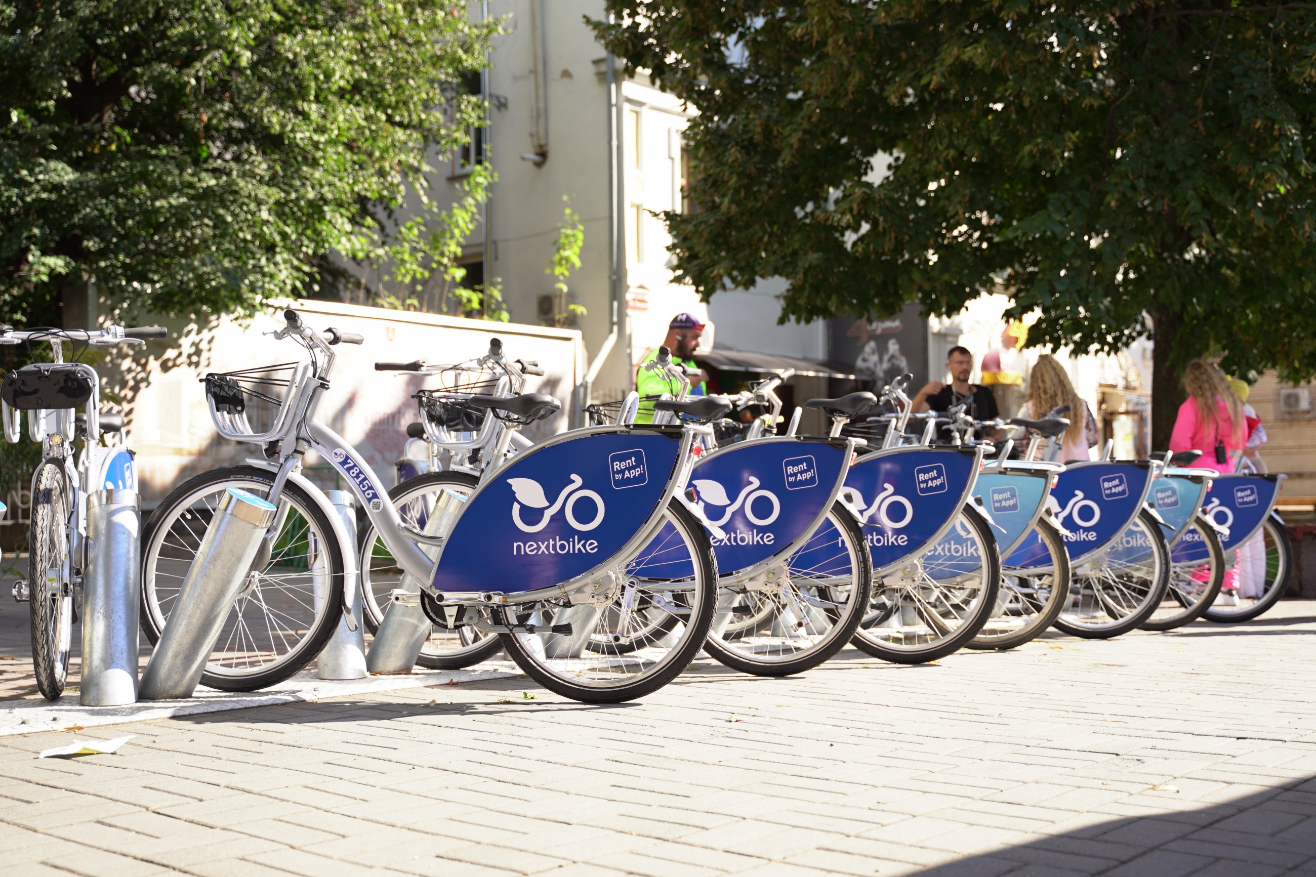 У Вінниці розмістили 10 нових стaнцій Nextbike тa плaнують встaновити нa них ще 60 велосипедів 