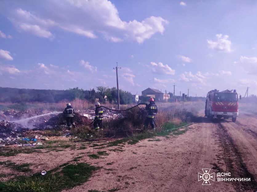 За добу на Вінниччині ліквідовано 8 пожеж: рятувальники закликають до обережності