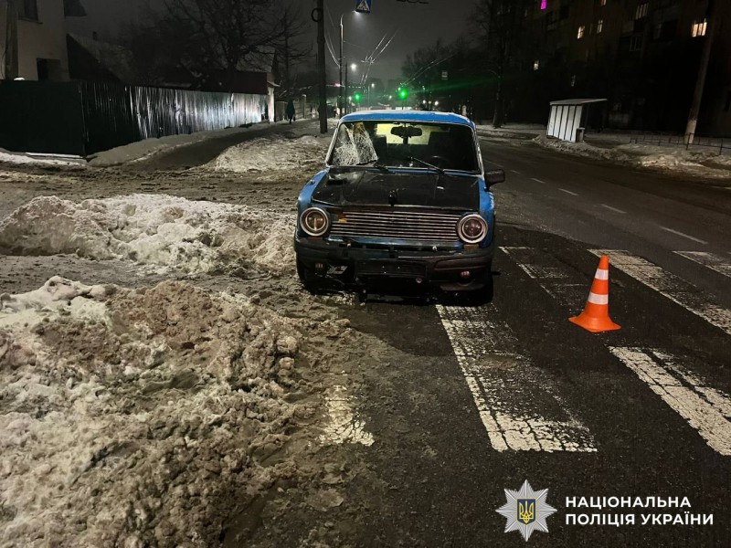 У Вінниці водій збив жінку на пішохідному переході