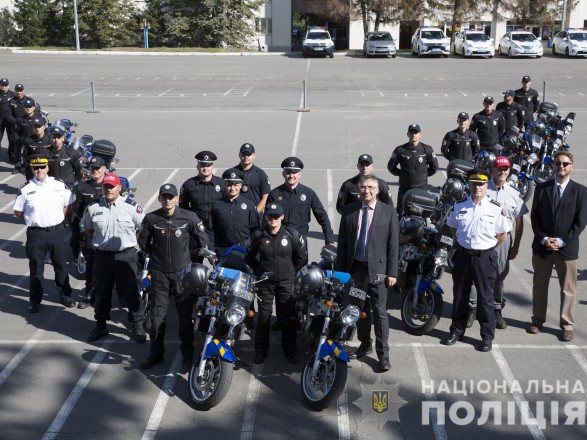 У Києві презентували новий мото-патруль поліції