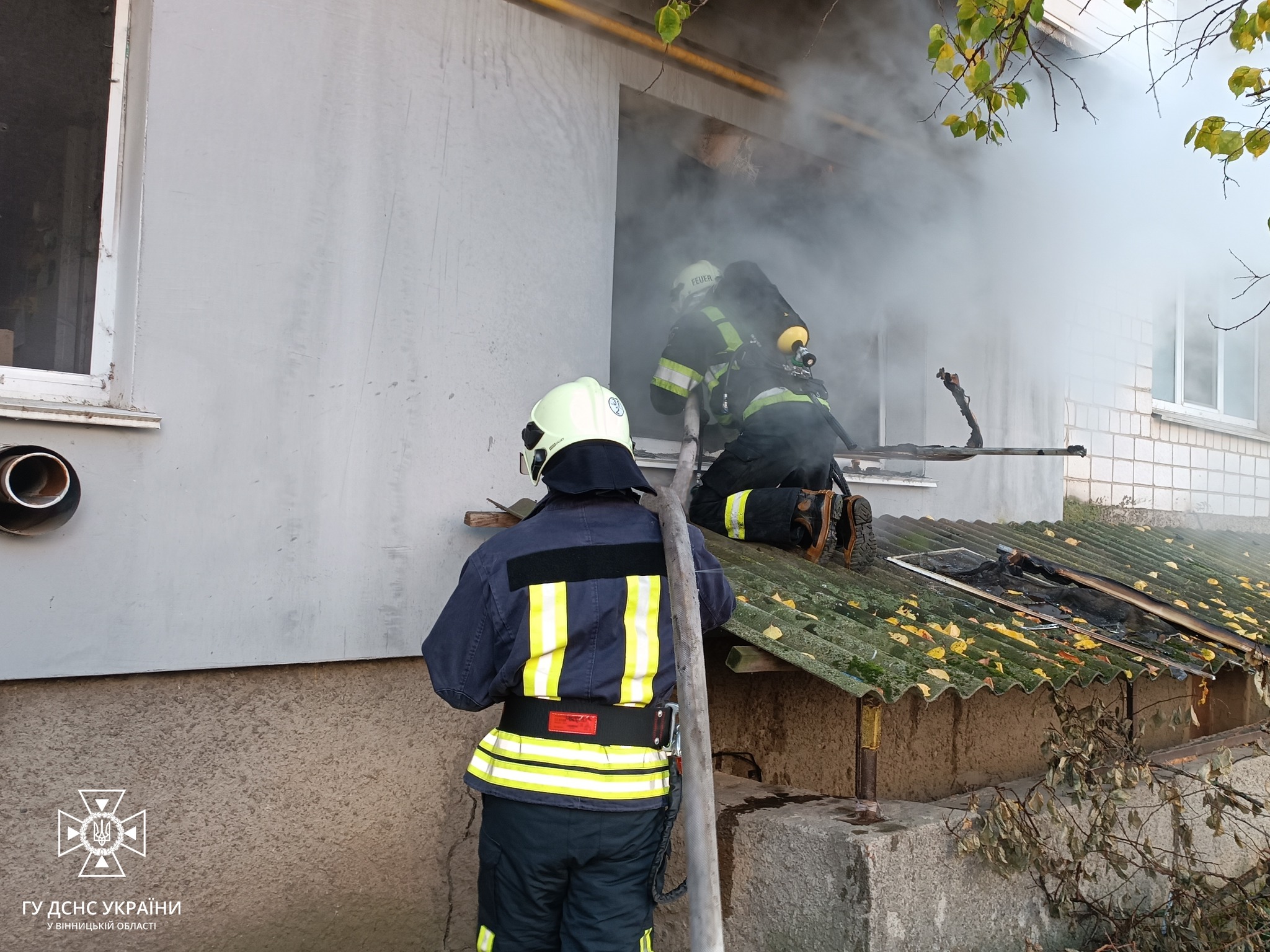 Під час пожежі на Вінниччині врятували чоловіка