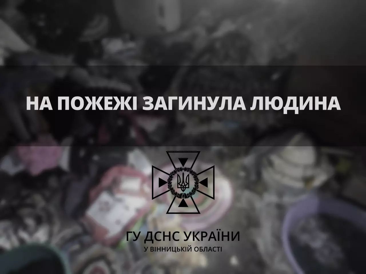 У Вінницькому районі під час пожежі в будинку загинув чоловік