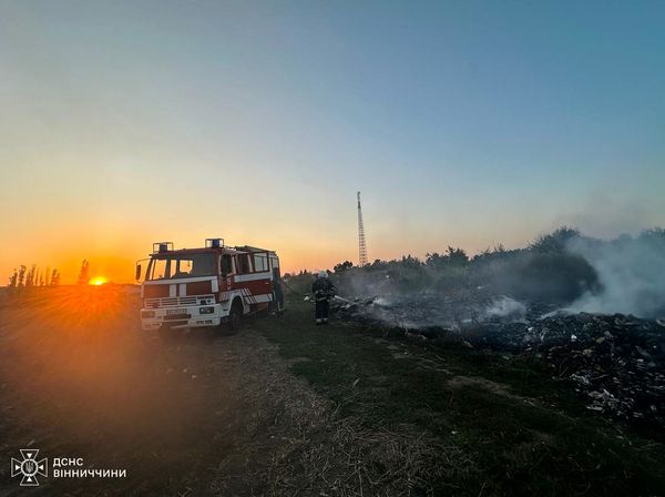 Минулої доби на Вінниччині рятувальники 31 раз виїжджали на ліквідацію пожеж