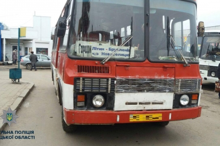 На Вінниччині виявили сорок несправних автобусів