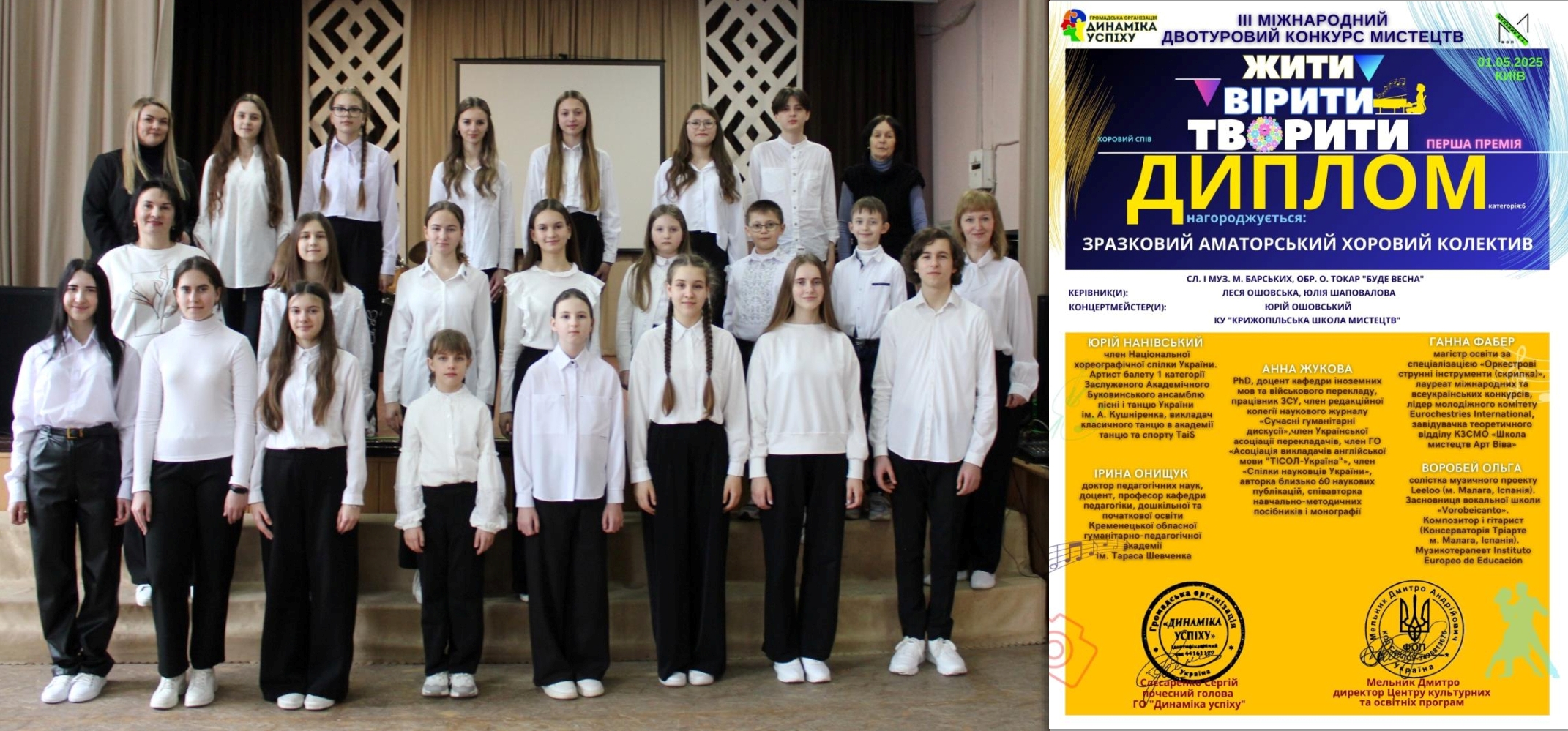 Талант, що надихає: перемоги вокалістів Крижопільської школи мистецтв на міжнародному конкурсі