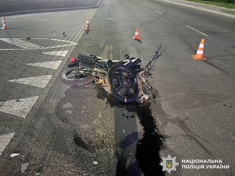 Аварія у Вінниці: 16-річного мотоцикліста госпіталізовано після ДТП