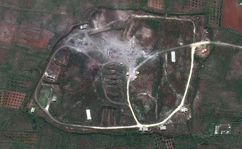 CNN опублікувало супутникові знімки: ракети досягли своїх цілей у Сирії