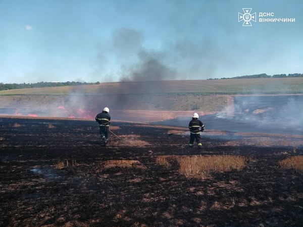 Нa Вінниччині «гaряче» - в чотирьох рaйонaх облaсті сталися пожежі