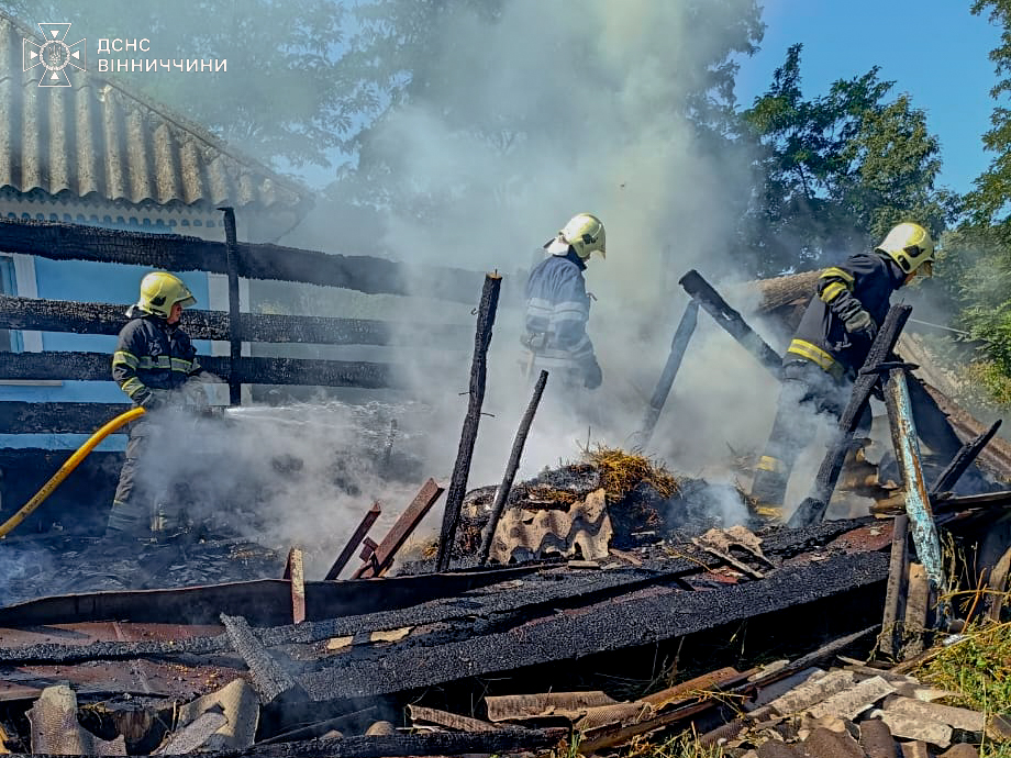 В одному із сіл Вінниччини через дитячі пустощі згоріло сіно