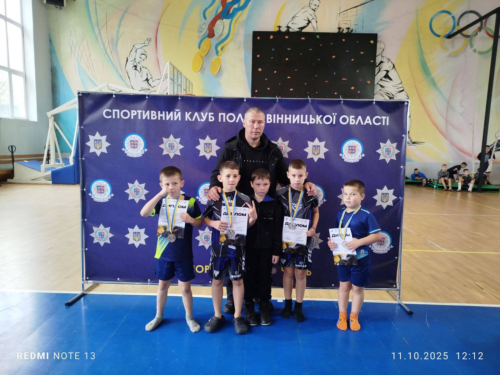 Юні бійці з Вапнярки вибороли призові місця на Кубку Вінниці з ММА