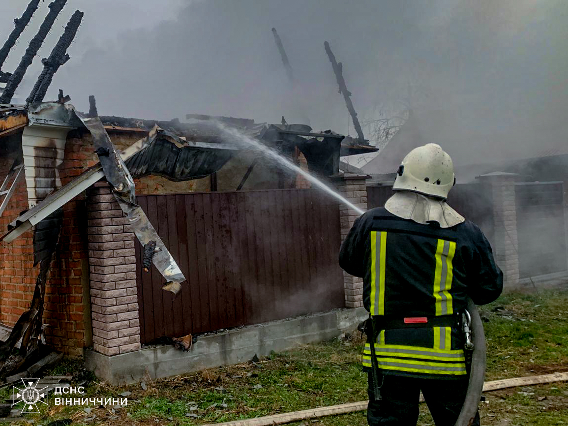 На Вінниччині через коротке замикання сталась пожежа