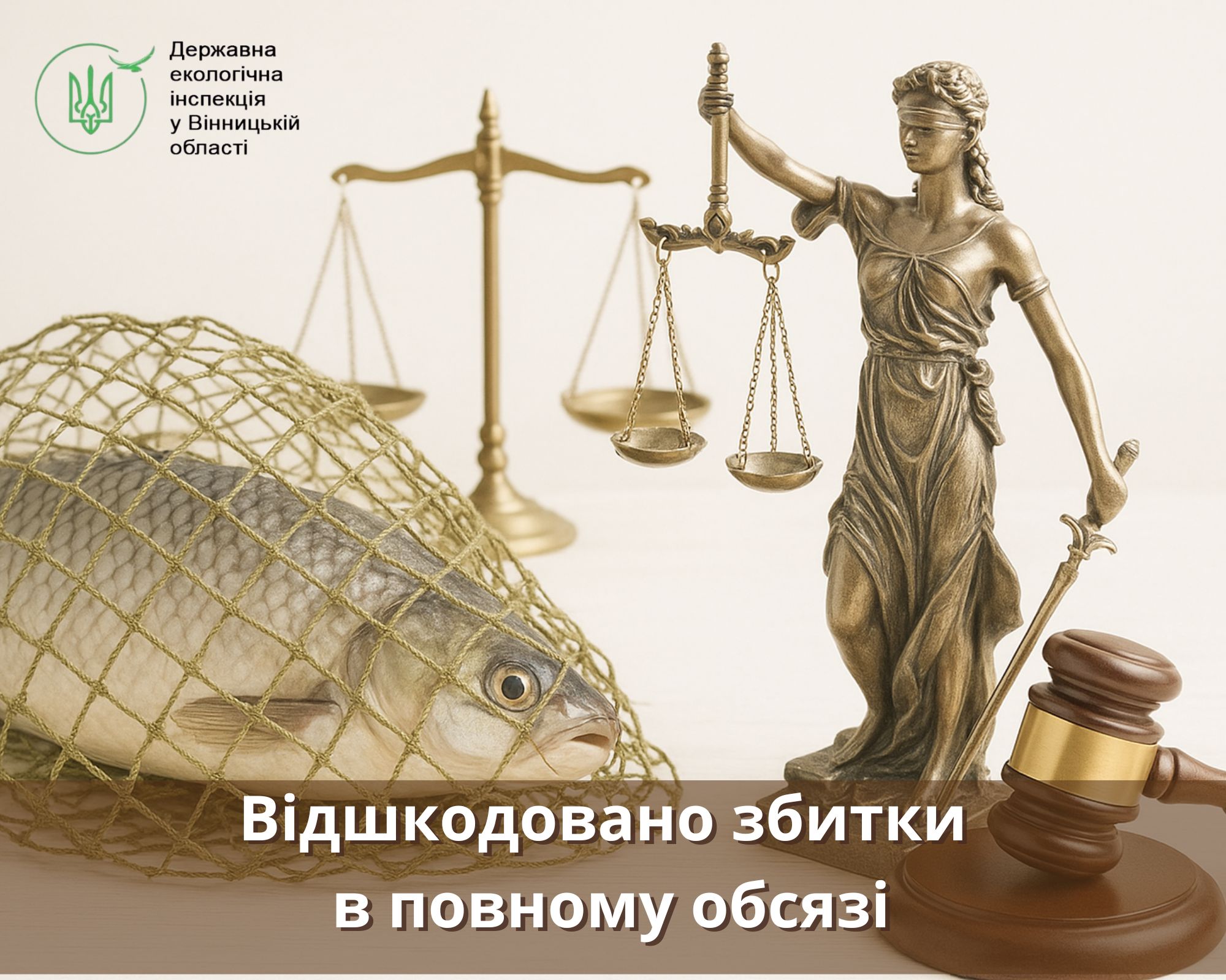 На Ладижинському водосховищі викрили грубе порушення: рибалка незаконно виловив біоресурси та відшкодував майже 36 тисяч гривень збитків
