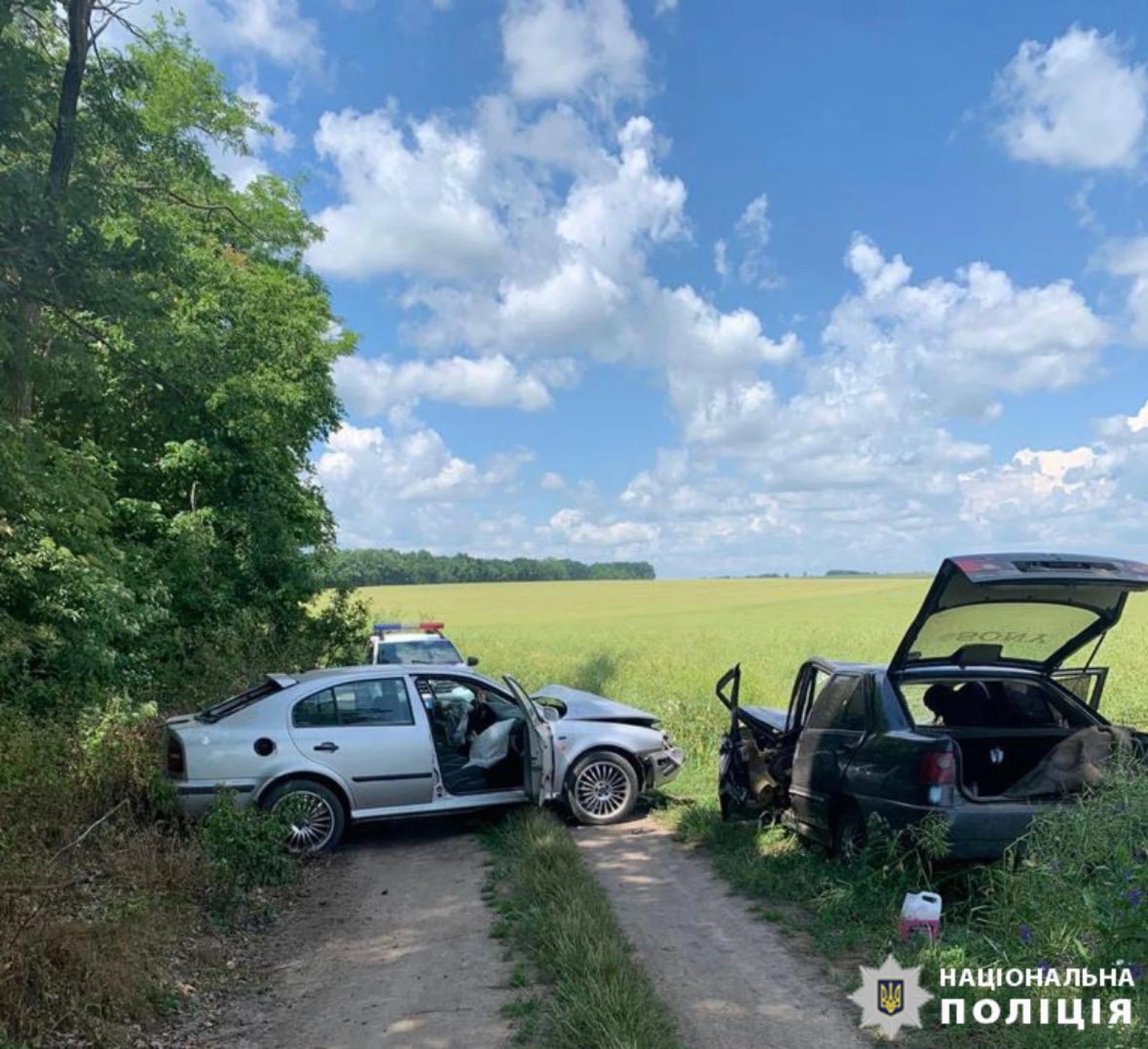 На Вінниччині зіштовхнулись дві автівки. Одна людина госпіталізована