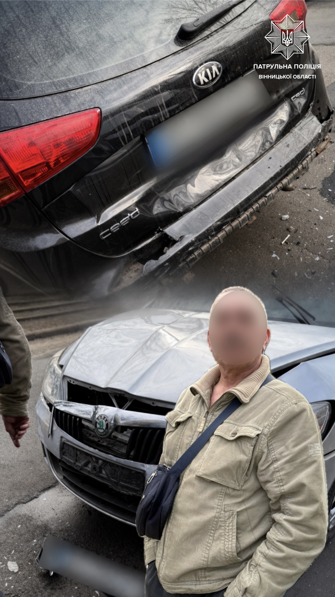 П’яна аварія у Вінниці: водій із перевищенням норми алкоголю в 12 разів спричинив ДТП