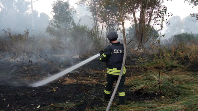 На Луганщині оплесками та квітами провели рятувальників додому після ліквідації пожеж
