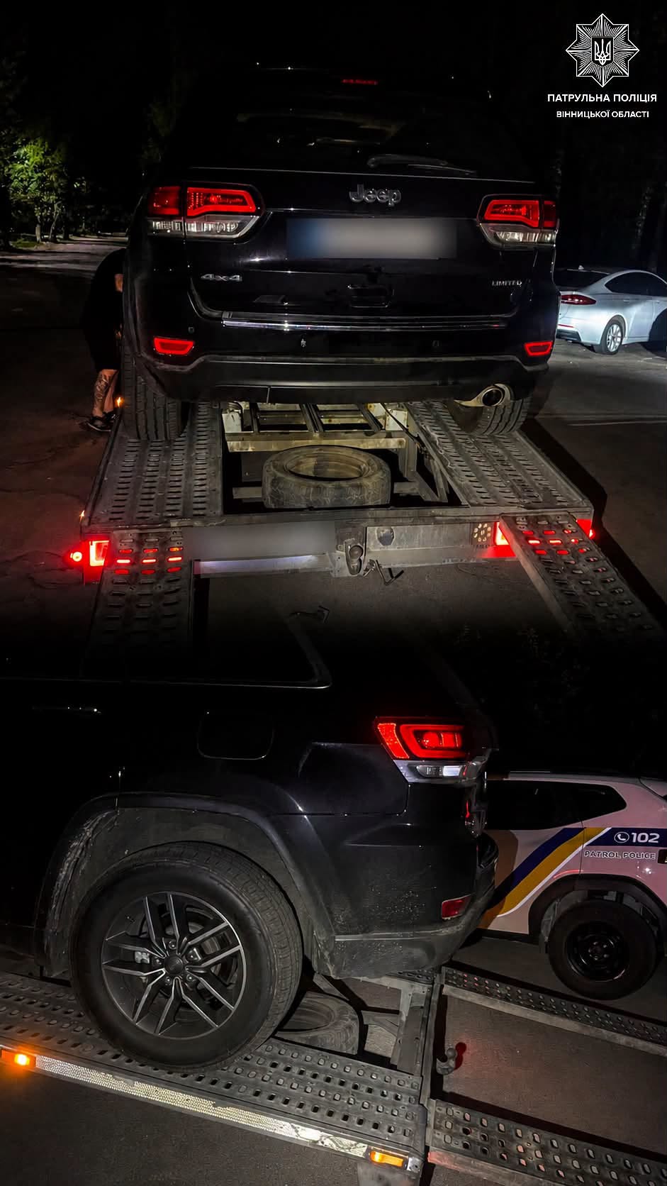 У Вінниці патрульні зупинили водія Jeep із ознаками алкогольного сп’яніння