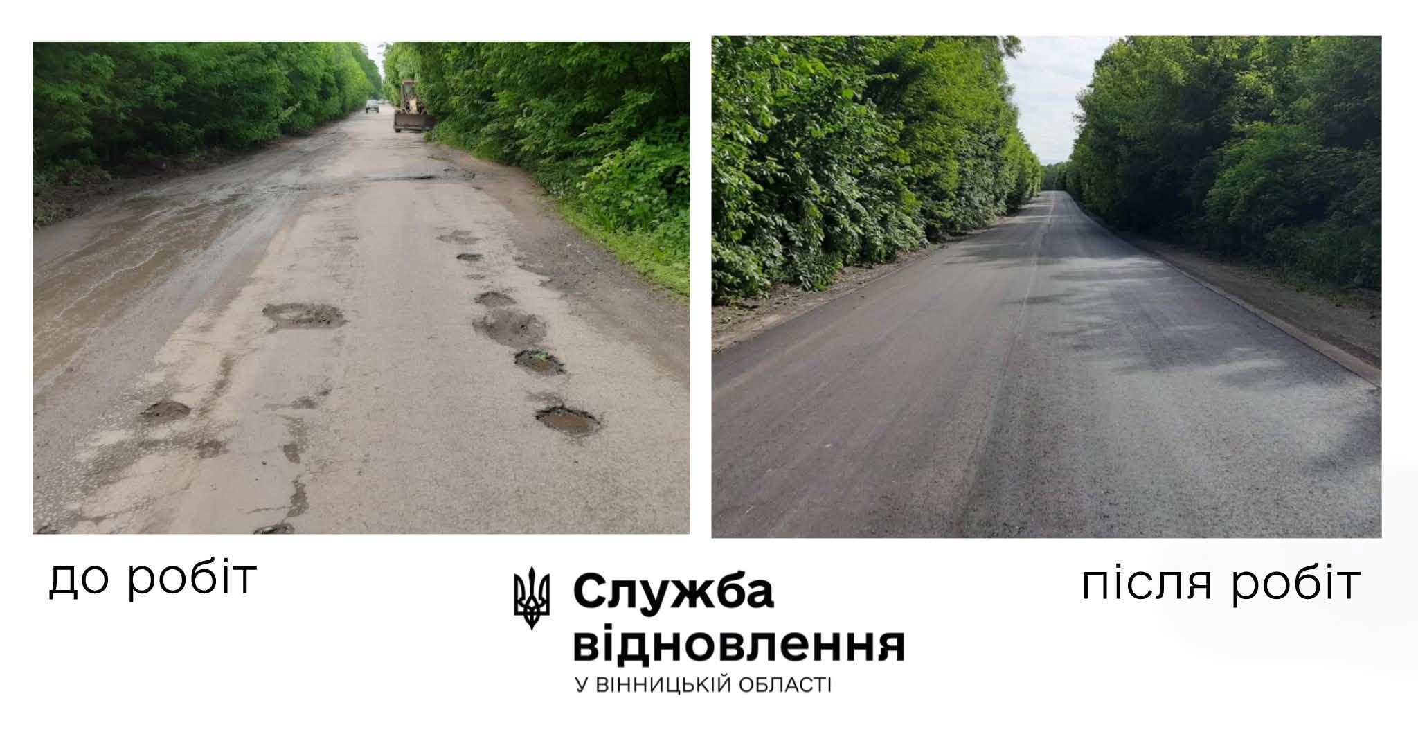 На Вінниччині відремонтували понад 30 тисяч квадратних метрів дороги до кордону з Молдовою