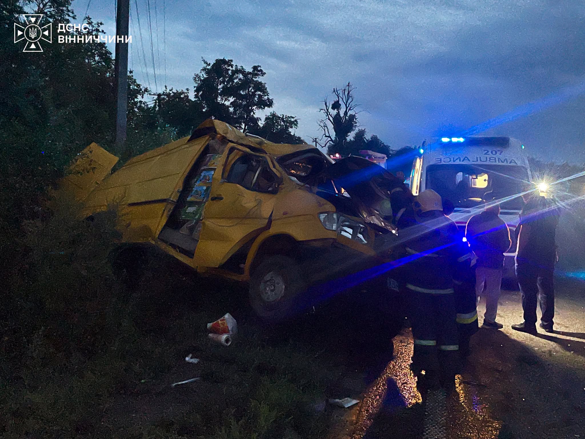 На Вінниччині у ДТП постраждав водій мікроавтобуса: його з салону витягнув пасажир