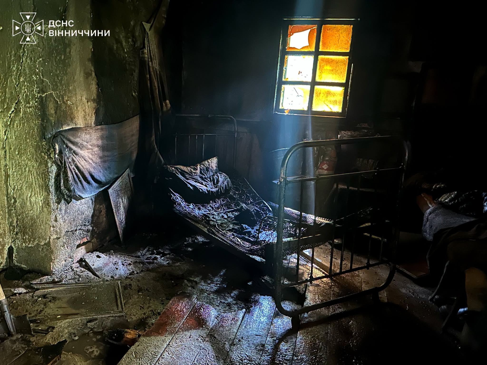 На Вінниччині під час пожежі в будинку загинув 68-річний чоловік
