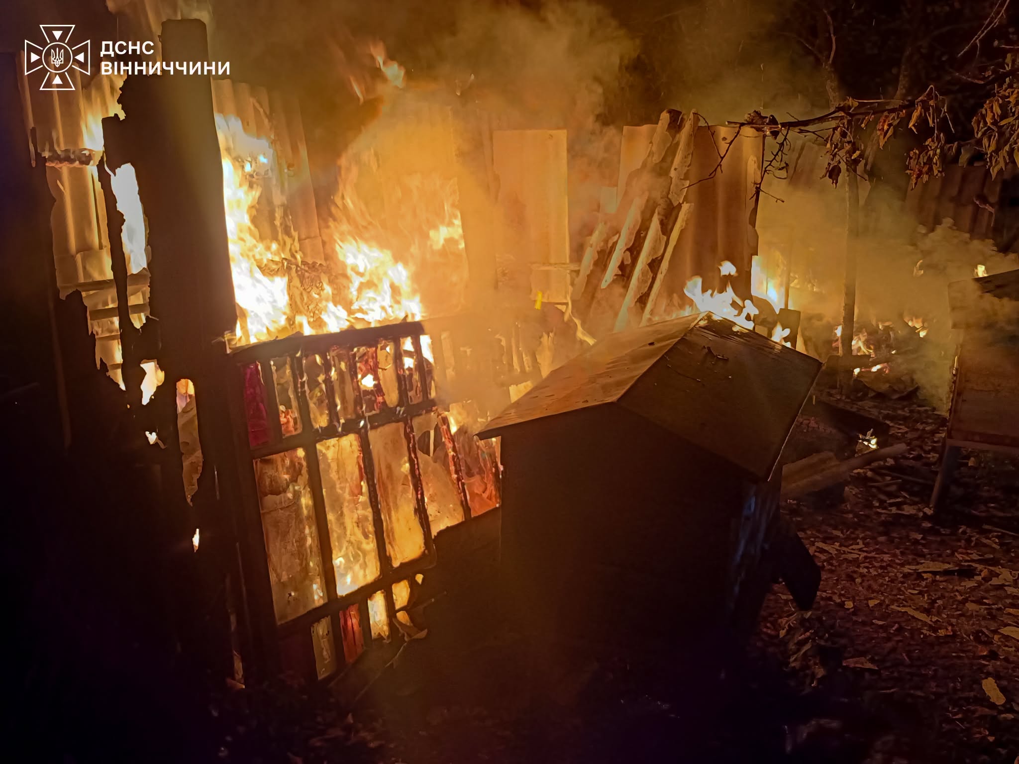 На Вінниччині за добу сталися три пожежі у приватних господарствах