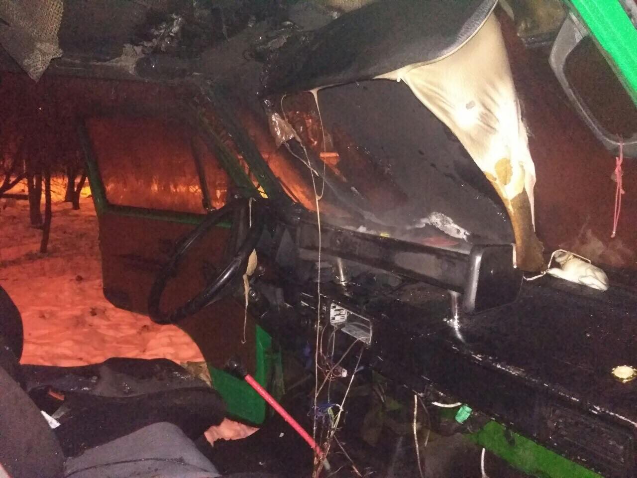 На Вінниччині бійці ДСНС ліквідували загоряння транспортного засобу