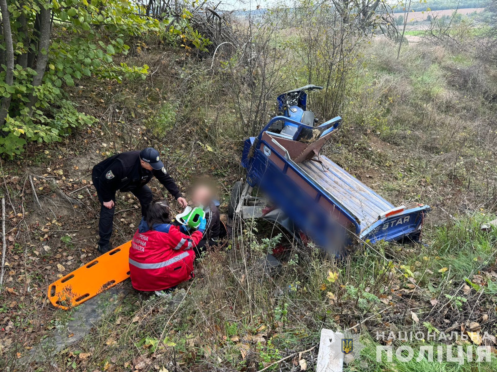 ДТП у Жмеринському районі: Porsche Cayenne зіткнувся із трициклом, постраждав 64-річний водій