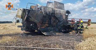 Комбайни загорілися у Вінницькій області, постраждали люди