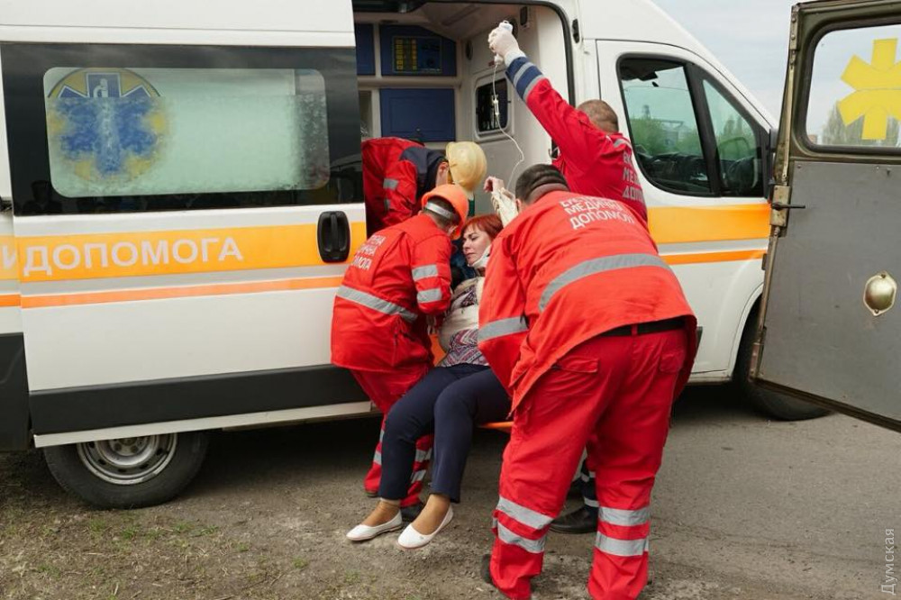 В Одесской облaсти проходят учения по ликвидaции последствий ДТП 