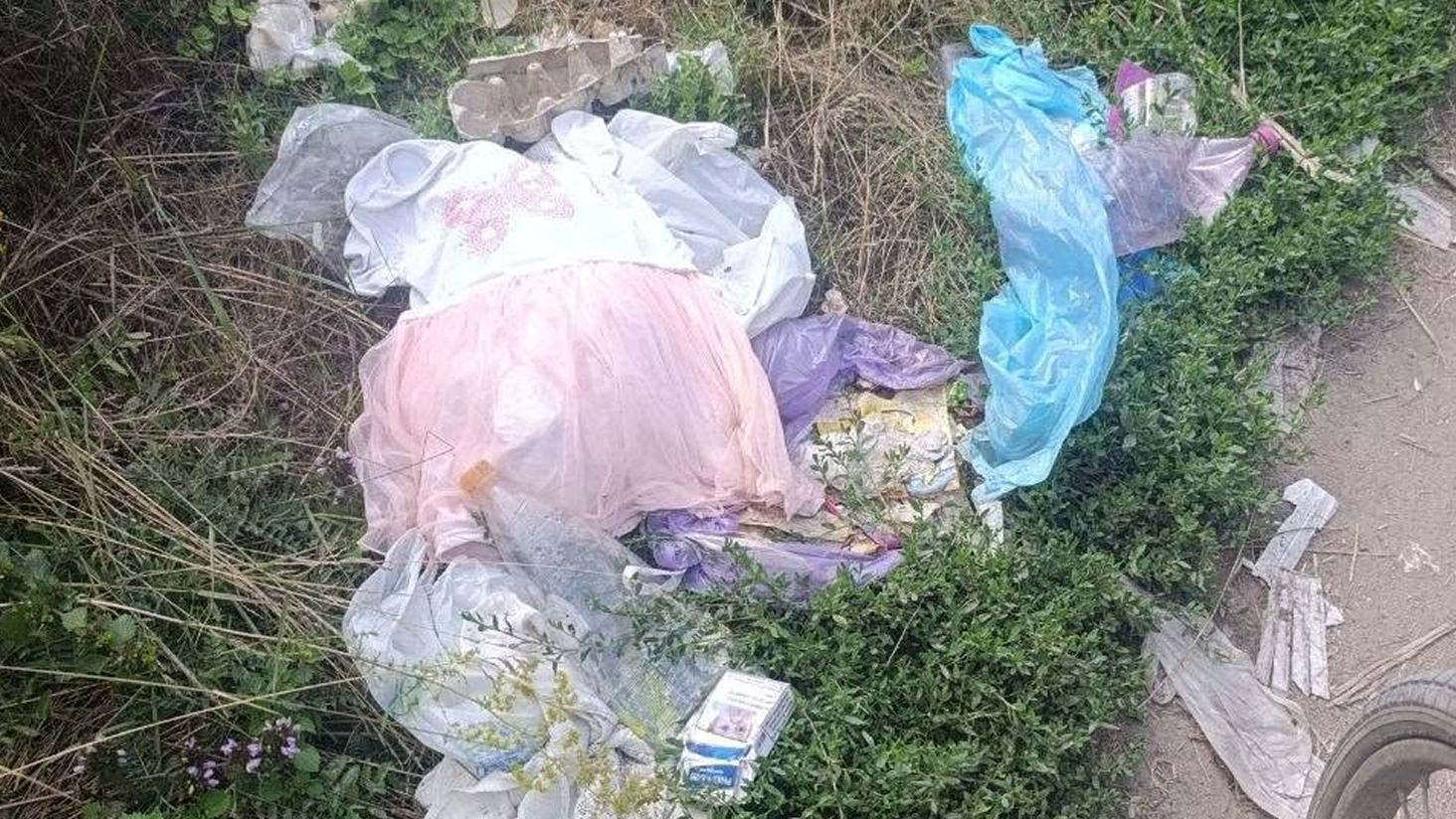 У Вапнярці біля музичної школи утворилося стихійне сміттєзвалище: громаду просять допомогти знайти порушників