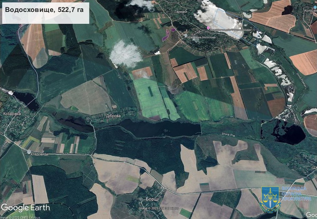 На Вінниччині підприємство безкоштовно «орендувало» водойму