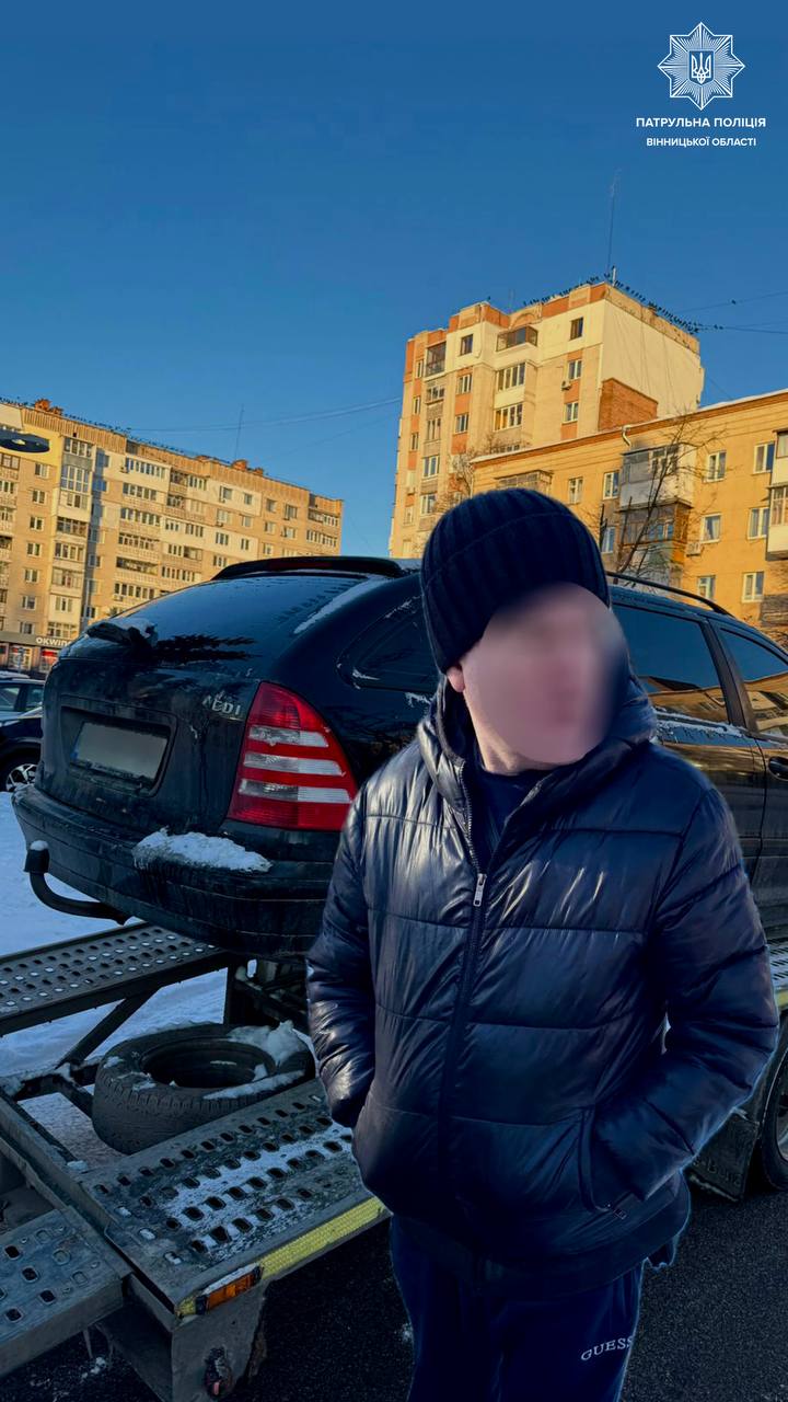 Позбавлений права керування та з ознаками сп’яніння — затриманий водій у Вінниці