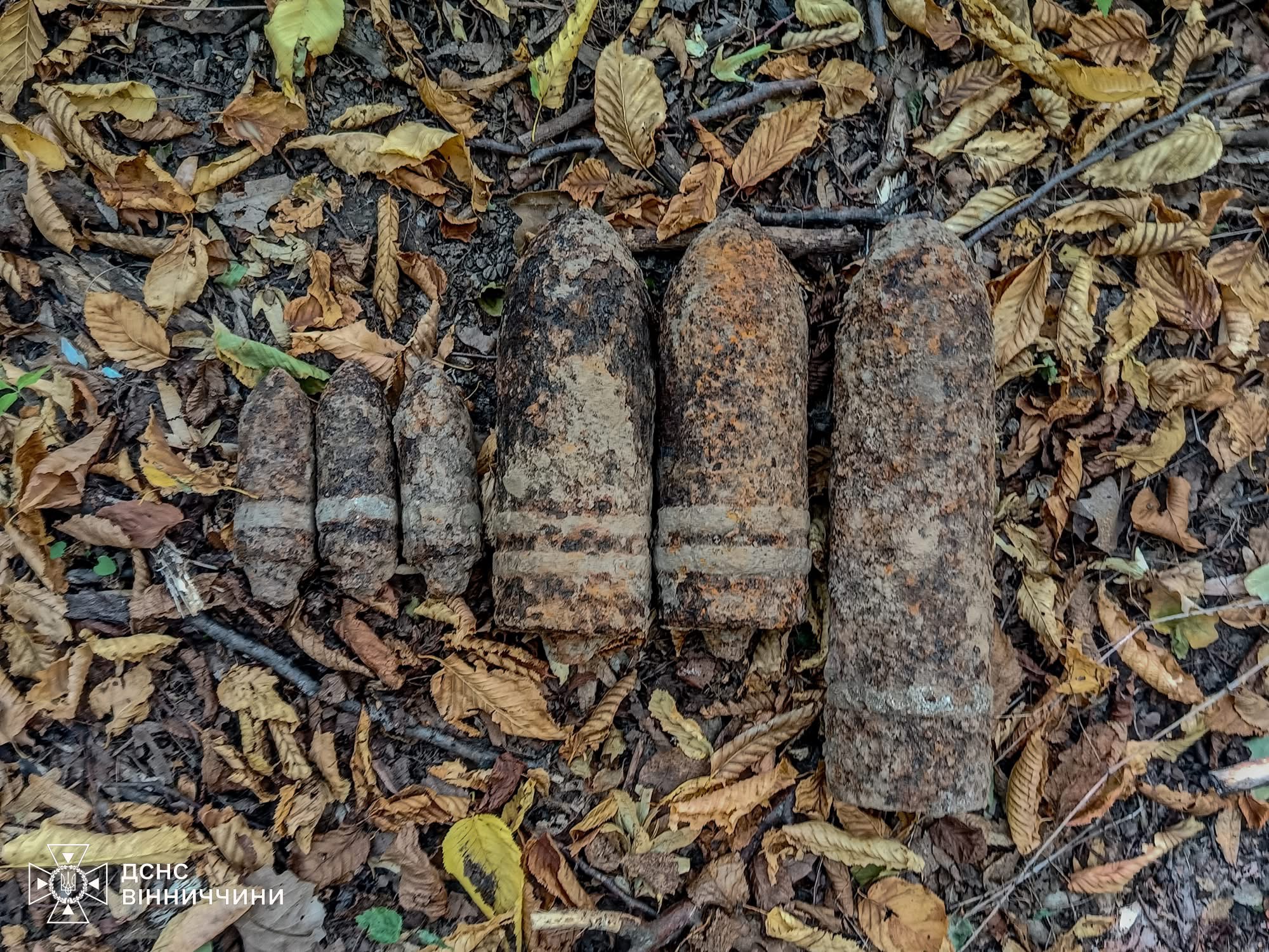 На Вінниччині сапери ДСНС знищили сім артснарядів часів Другої світової