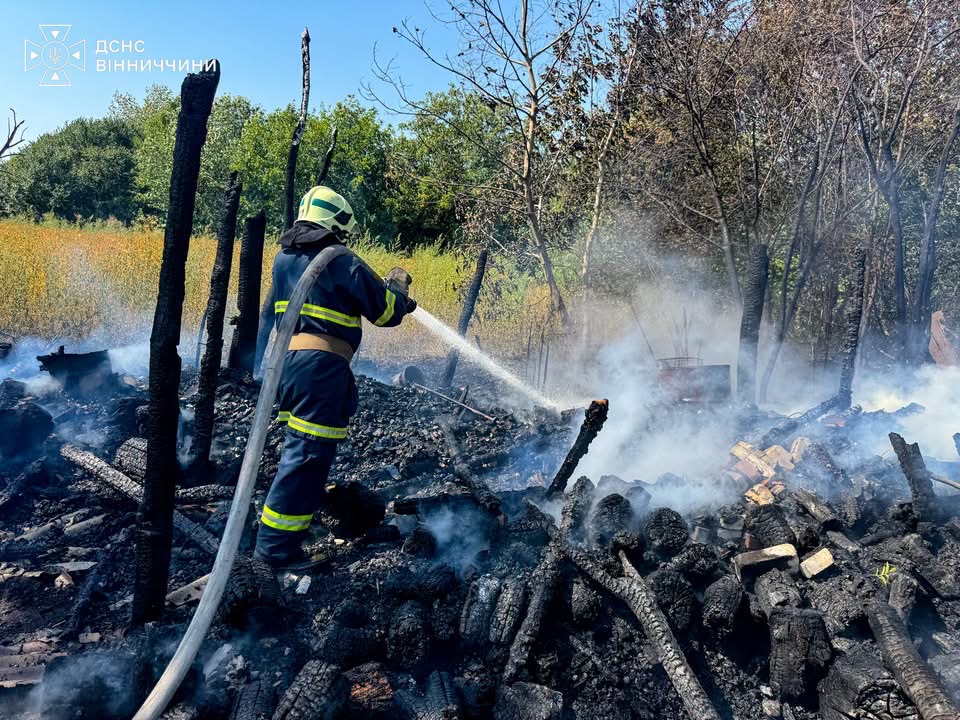 26 пожеж за добу: на Вінниччині вогонь охопив майже 8 гектарів