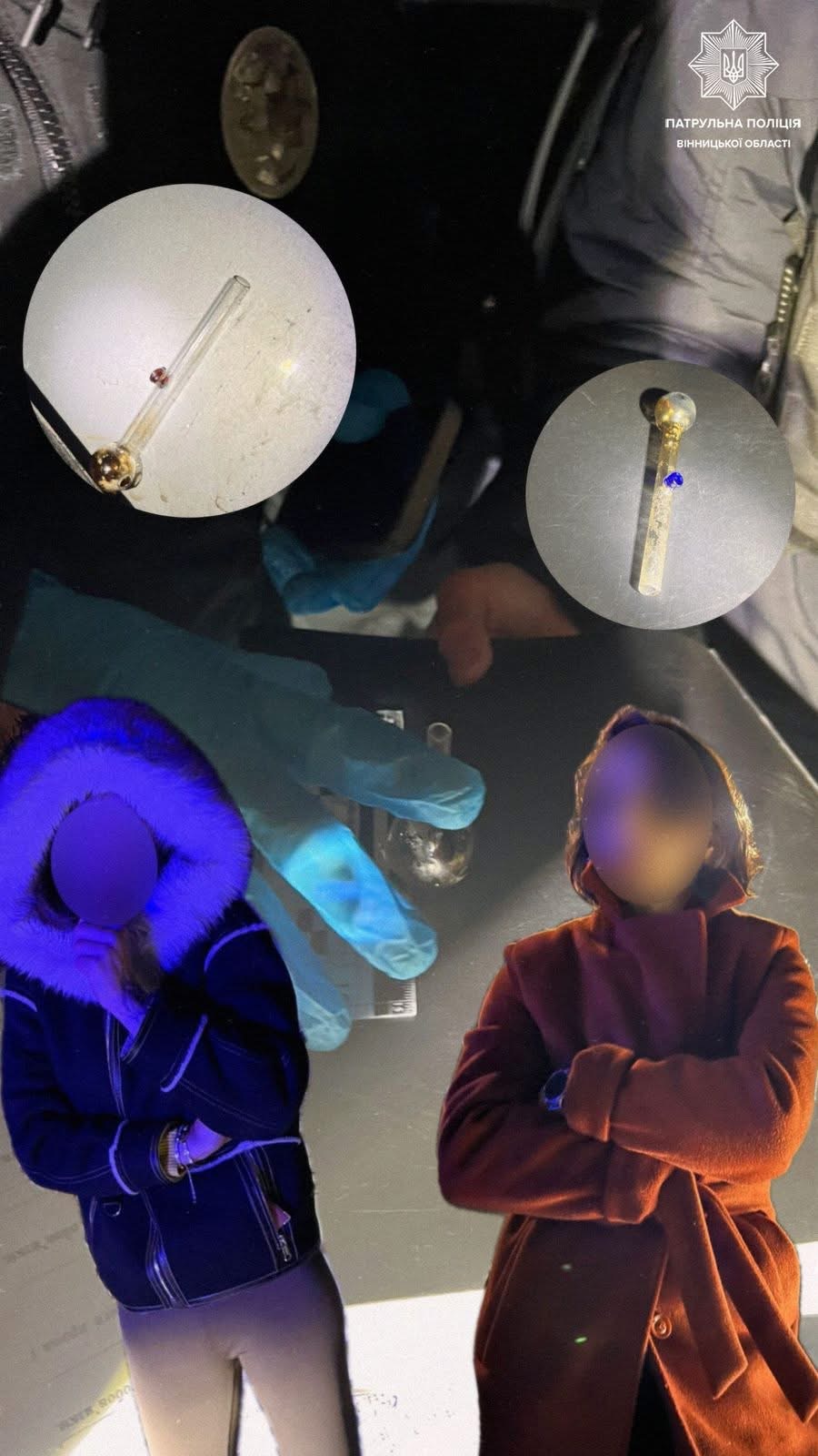  У Вінниці патрульні виявили у водія та пасажирок ймовірно наркотичні речовини