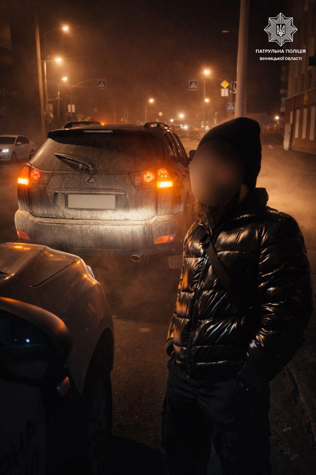 У Вінниці патрульні зупинили водія Lexus з ознаками наркотичного сп’яніння
