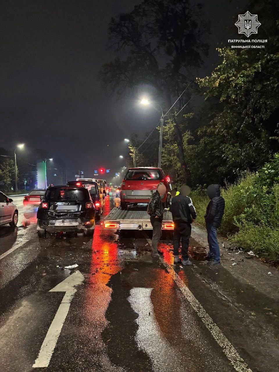 У Вінниці п’яний водій спричинив ДТП за участю трьох автомобілів