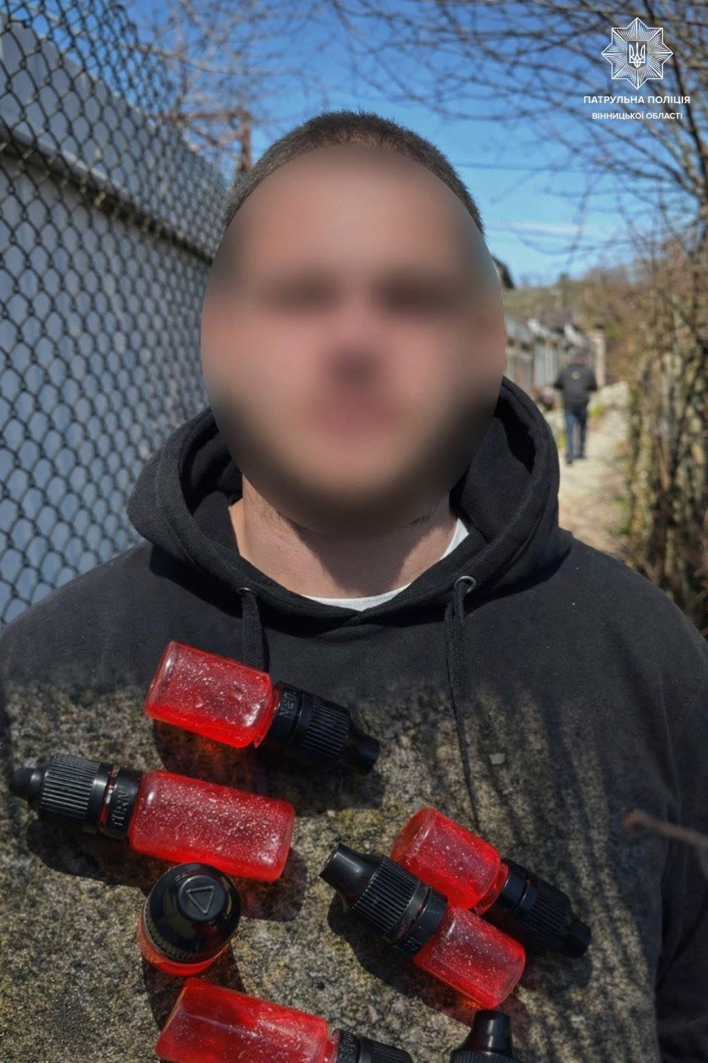 У Вінниці патрульні затримали ймовірного «закладчика»