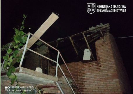 Вінниччина постраждала від нічної ворожої атаки