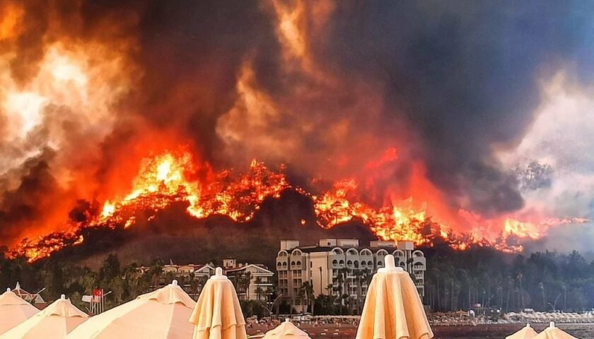 У Туреччині вогонь лісових пожеж наближається до ТЕС