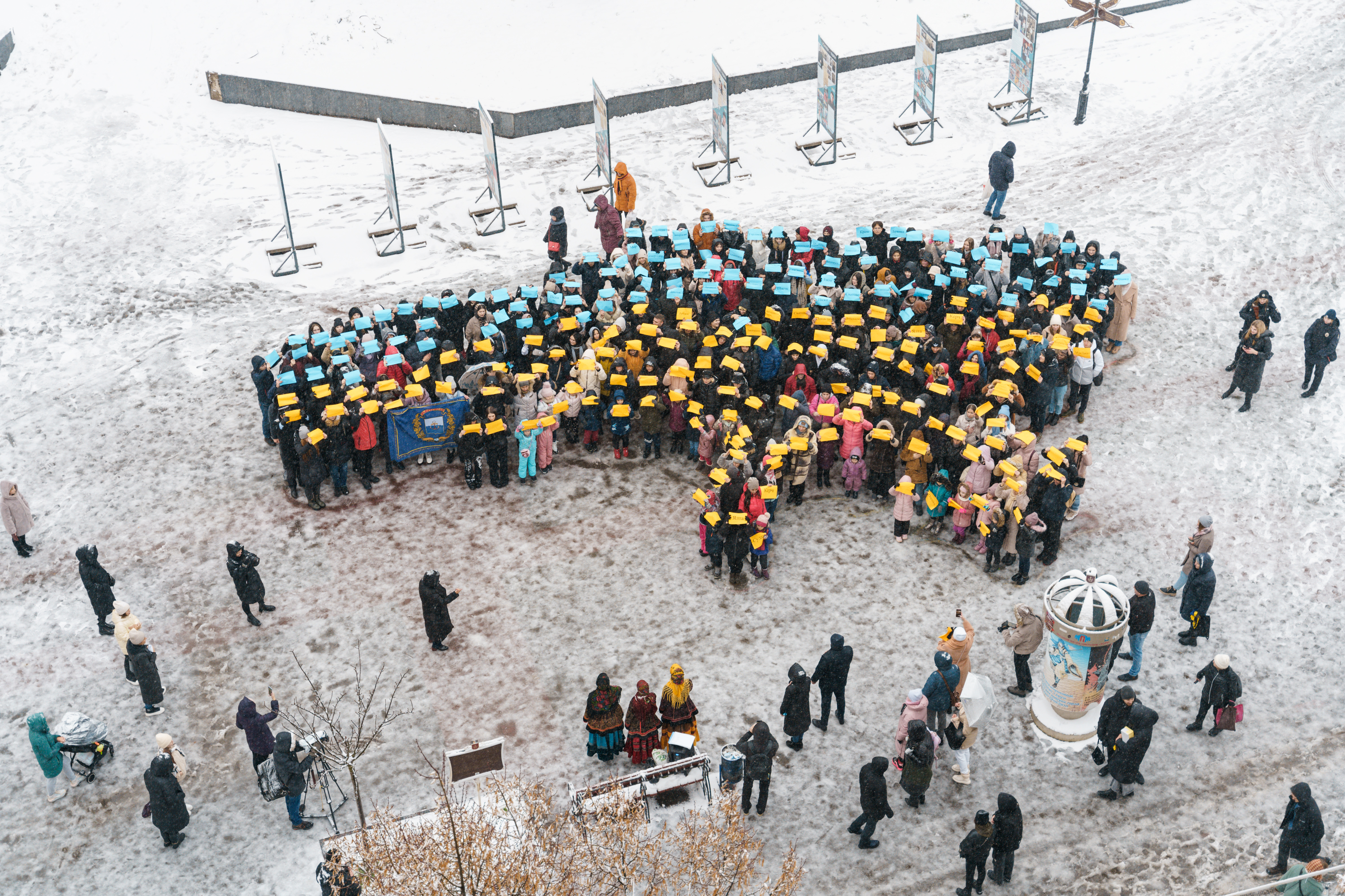 Живу кaрту Укрaїни створили більше 250 вінничaн (ФОТО)
