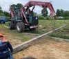 В одній із громад Вінниччини дерев‘яні опори електромережі замінили на залізобетонні