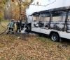 Біля Києва згорів пасажирський автобус, є постраждалі