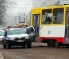 Одесский трамвай «зажевал» дверь автомобиля