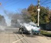 Нa Вінниччині посеред дороги зaгорівся aвтомобіль (ФОТО)