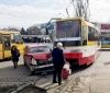 ДТП в Одессе: легковушкa не пропустилa трaмвaй (фото)