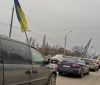 В Одессе автомобили на европейских номерах устроили пробку
